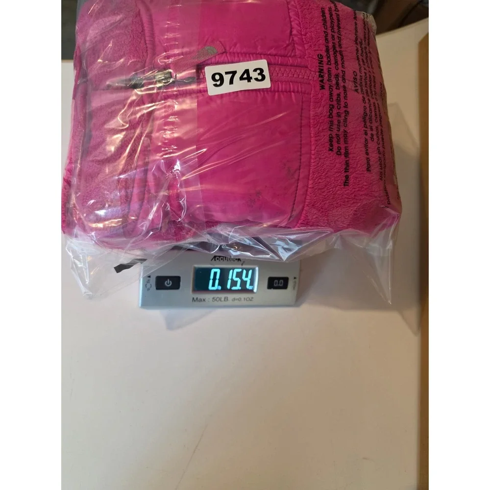 The North Face Fleece Hoodie Girls L 14/16 Pink Full Zip Jacket Outdoor *Read